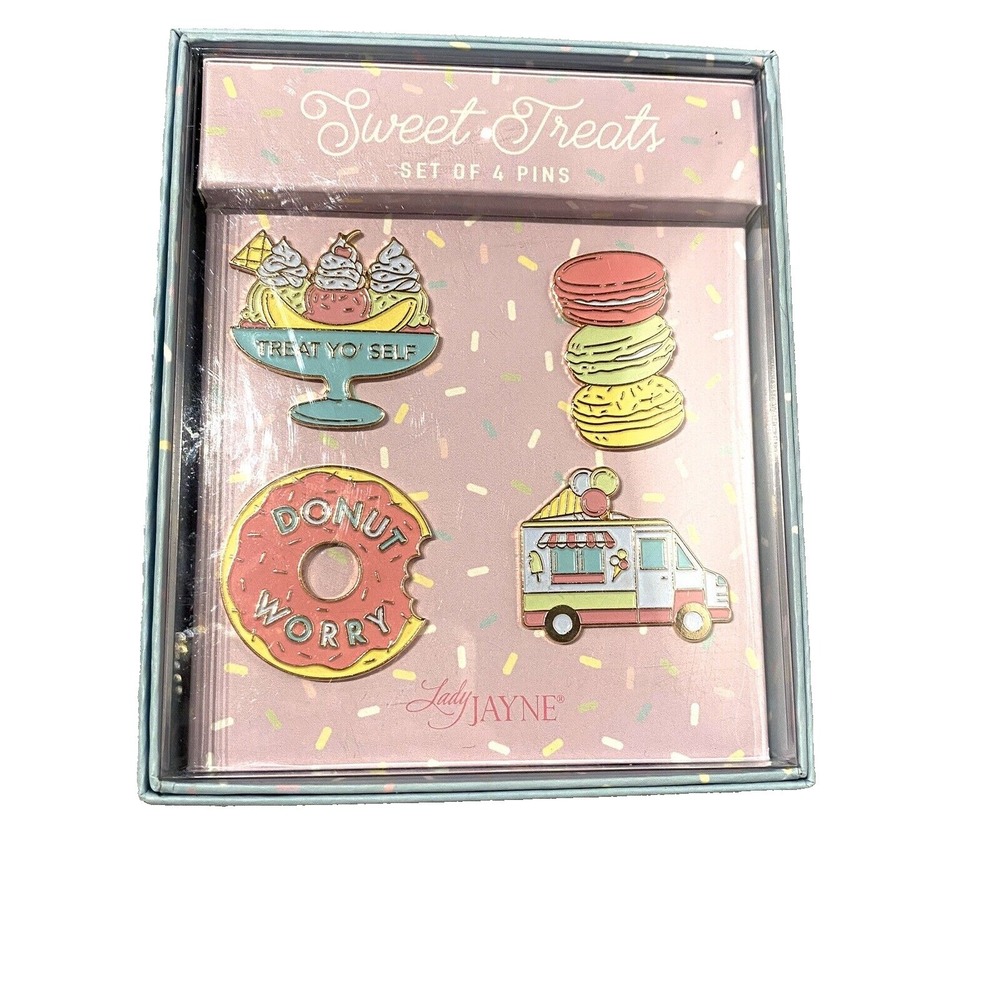 lady jayne womens girls‎ sweet treats set of 4 fashion accessories pins